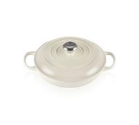 Le Creuset Tegame basso Evolution in ghisa vetrificata, Rotondo, diameter 26 cm, Meringue, 21180267164430