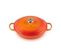 Le Creuset Tegame basso Evolution in ghisa vetrificata, Rotondo, diameter 30 cm, 3.2 l, Arancione, 21180300902430
