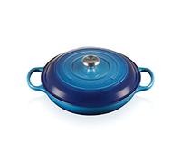 Le Creuset Tegame basso Evolution in ghisa vetrificata, Rotondo, diameter 30 cm, 3.2 l, Azzurro, 21180302202430