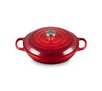 Le Creuset Tegame basso Evolution in ghisa vetrificata, Rotondo, diameter 30 cm, 3.2 l, Ciliegia, 21180300602430