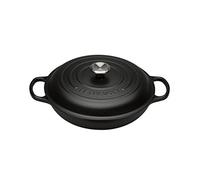 Le Creuset Tegame basso Evolution in ghisa vetrificata, Rotondo, diameter 30 cm, 3.2 l, Nero, 21180300000430
