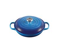 Le Creuset Tegame Basso Ghisa 30 Cm Verde Azure Blu