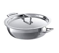 Le Creuset Tegame Multistrato con Coperchio, diameter 26 cm, Acciaio Inox, Compatibile con Tutte le Fonti di Calore, 96202826001000