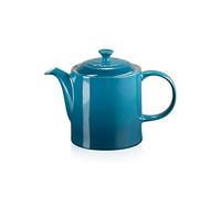 Le Creuset Teiera alta in Gres Vetrificato, 1.3 litri, per 4 Tazze, Deep Teal, 80703136420003