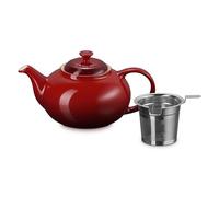 Le Creuset Teiera in gres con infusore in acciaio inossidabile, 1,3 l, Cerise