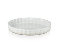Le Creuset Tortiera Tradition rotonda in gres vetrificato, 28 cm, 2.1 L, Meringue, 71120287160001