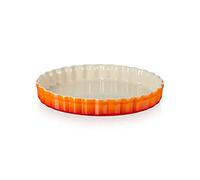 Le Creuset Tortiera Tradition rotonda in gres vetrificato, Diametro 24 cm, 1.12 kg, Arancione, 71120240900001