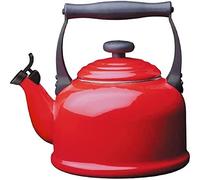 Le Creuset Tradition Bollitore, Capacità 2.1 L , 2.2 Qt, Acciaio Smaltato,Manico in Fenolo, Ciliegia, 92000800060000