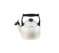 Le Creuset Tradition Bollitore, Capacità 2.1 L, 2.2 Qt, Acciaio Smaltato,Manico in Fenolo, Meringue, 40102027160000