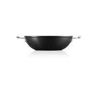 Le Creuset Wok Ø 28 cm, PFOA Free, per Tutte Le Fonti di Calore, Induzione Inclusa, Alluminio Antiaderente, Nero