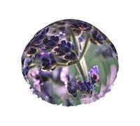 Le cuffie da doccia con fiori di lavanda con un doppio strato di, tengono bene i capelli sia che li usi durante la doccia o il bagno.