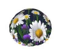 Le cuffie da doccia con fiori selvatici e fiori di fiordaliso margherite con un doppio strato di, tengono bene i capelli sia che li usi durante la doccia o il bagno.