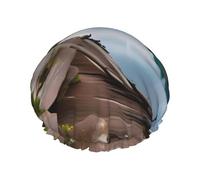 Le cuffie da doccia Glacier National Park con un doppio strato di, tengono bene i capelli sia che li usi durante la doccia o il bagno.