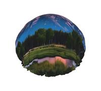 Le cuffie da doccia Grand Teton National Park con un doppio strato di, tengono bene i capelli sia che li usi durante la doccia o il bagno.