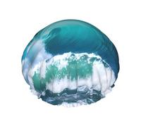 Le cuffie da doccia Ocean Wave con un doppio strato di, tengono bene i capelli sia che li usi durante la doccia o il bagno.