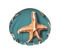 Le cuffie da doccia Sea Shell Starfish con un doppio strato di, tengono bene i capelli sia che li usi durante la doccia o il bagno.