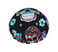Le cuffie da doccia Sugar Skull con un doppio strato di, tengono bene i capelli sia che li usi durante la doccia o il bagno.