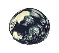 Le cuffie da doccia Wolf Night Moon con un doppio strato di, tengono bene i capelli sia che li usi durante la doccia o il bagno.