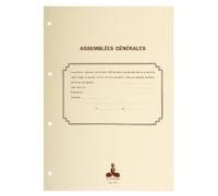 Le Dauphin Raccoglitore specializzati binding generale riunioni e Executive, 100 pagine, colore: Bianco