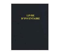 Le Dauphin - Rif. 933D Raccoglitore giuridico nero 4 anelli LIVRE D'INVENTAIRE - dorso 37mm - 4 anelli - copertura in plastica, interno carta consegnato con ricarica 100 fogli numerati - Formato A4
