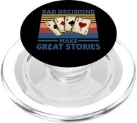 Le decisioni sbagliate rendono grandi storie divertenti Poker Casino Retro PopSockets PopGrip per MagSafe