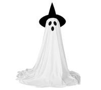 Le Decorazioni Di Halloween Si Illuminano Ghost - 40-155 Cm Spooky Outdoor Decor Ghost Con Luci E Cappello Remoti | Accenti Domestici Inquietanti Per La Festa Di Fuga Di Portici Festeggianti
