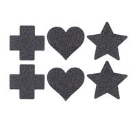 Le Désir - set di copricapezzoli adesivi - 3 paia (nero)