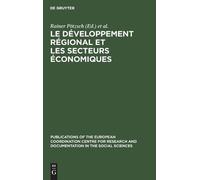 Le développement régional et les secteurs économiques (Copertina rigida)