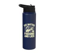 Le dimensioni contano nella pesca e nella pesca delle bugie Stainless Steel Insulated Water Bottle