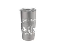 Le Dolomiti Mi Chiamano Ed Io Devo Andare Bicchiere termico in acciaio inox doppia parete