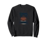 Le domeniche Sono per Il Calcio Felpa, Unisex per Adulti, Nero, L