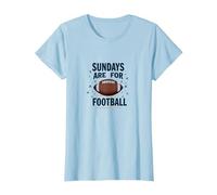 Le domeniche Sono per Il Calcio Maglietta, Donna, Celeste, XL