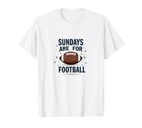 Le domeniche Sono per Il Calcio Maglietta, Uomo, Bianco, 5XL