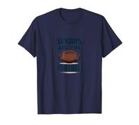 Le domeniche Sono per Il Calcio Maglietta, Uomo, Navy, 5XL