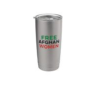 Le donne afghane libere salvano l'Afghanistan Solidarietà Pace Libertà Bicchiere termico in acciaio inox doppia parete