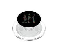 Le donne afroamericane Yoga pone la meditazione Juneteenth PopSockets PopGrip per MagSafe