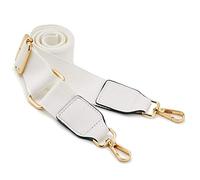 Le Donne Ampie Borse a Tracolla, Cinghia Regolabile della Borsa della Cinghia del Rimontaggio della Tela di Cuoio, Cinghie Lunghe Variabili per la Borsa del Crossbody (Cuoio-Bianco)