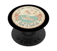 Le donne c"è terapia per il resto c"è surf ragazza carina PopSockets PopGrip Adesivo
