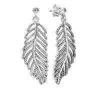 Le Donne ciondolano l'orecchino Cerchi Piume Cuori annodati Simbolo dell'amore Orecchini Orecchini in Argento 925 for Donna Gioielli Europa Orecchini da Donna (Size : 1 UK)