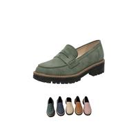Le Donne Dicono Mocassini con Suola Spessa Comodi con Suola Passante Adatti per Scarpe (Green,39)