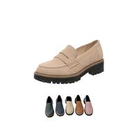 Le Donne Dicono Mocassini con Suola Spessa Comodi con Suola Passante Adatti per Scarpe (off-White,43)