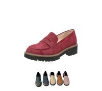 Le Donne Dicono Mocassini con Suola Spessa Comodi con Suola Passante Adatti per Scarpe (Red,36)