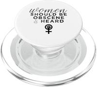 Le donne dovrebbero essere oscene e sentite uno slogan femminista divertente PopSockets PopGrip per MagSafe