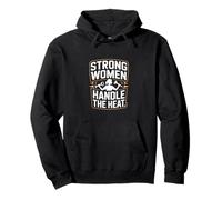 Le Donne Forti gestiscono Il Calore Lady Welder Pride Felpa con Cappuccio