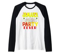 Le Donne giamaicane Vestono Il Vestito del Partito della Giamaica per Le Donne Maglia con Maniche Raglan