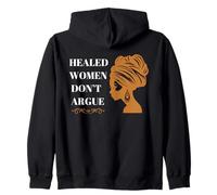 Le Donne guarite Non discutono l'empowerment del Benessere emotivo Felpa con Cappuccio