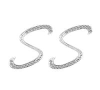 Le Donne Hanno Progettato 26 Orecchini a Forma di Orecchini a Forma di Parole Inglesi con Strass intarsiati, Orecchini Piercing Regalo Robusto e Pratico Clever