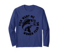 Le Donne Mi temono Che i Pesci Mi vogliono Maglia a Manica