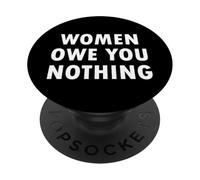 Le donne non ti devono niente Uguaglianza del femminismo PopSockets PopGrip Adesivo