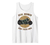 Le Donne Vere cavalcano i propri Motociclisti Che guidano Le Donne Canotta